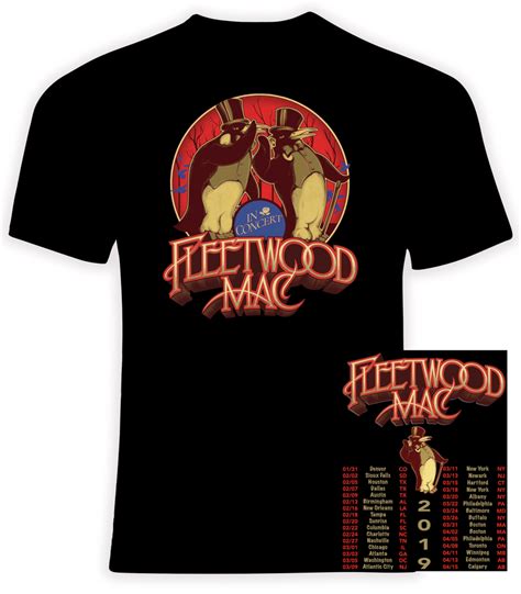 Fleetwood Mac 2019 North American Concert Tour T Shirt Phoenix Tees