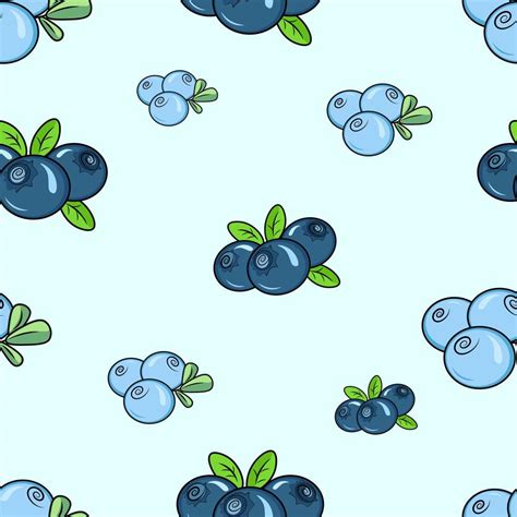 Seamless Pattern With Berries And Leaves Vector Art At Vecteezy