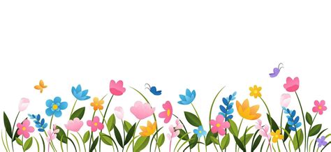 Image Spring Flower Border Clip Art - Infoupdate.org