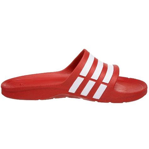 Adidas Duramo Slide Sandal In Red Lyst