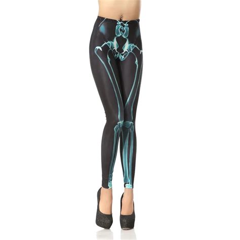 Skull Leggings Brand New Bone Skeleton Skull Leggins 3d Digital Print