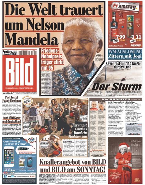 How Newspapers Around The World Remembered Nelson Mandela