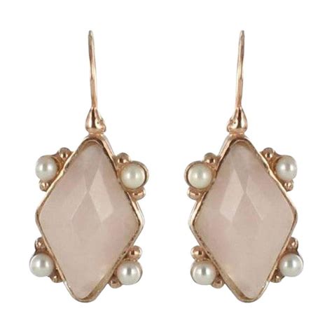 Italian Cameo Cristal Vermeil Drop Earrings At 1stDibs