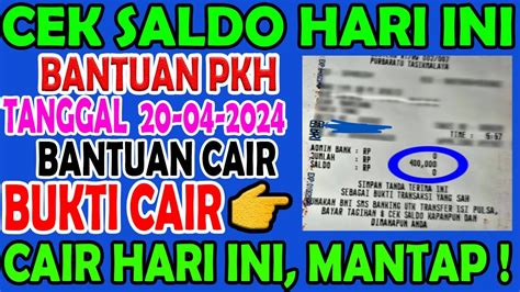 Cek Saldo Hari Ini Sabtu Bantuan Blt Mitigasi Cair Serentak Daerah Ini