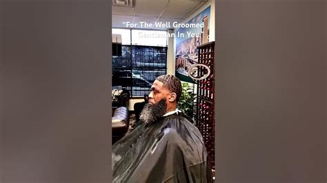 Gentlemans Classic Wave Cut With Taper Fade And Beard Barber