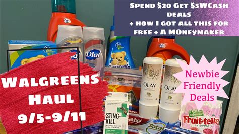 WALGREENS HAUL 9 5 9 11 NEWBIE FRIENDLY DEALS HOW I GOT ALL THIS FOR