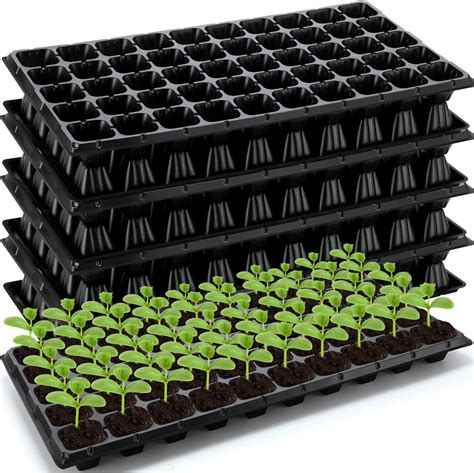 Amazon Bokon 150 Pack 50 Cell Seed Starter Kit Seedling Trays