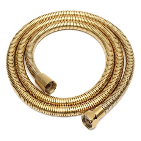 1 5 M Gold Dusche Kopf Schlauch Lange Spiral Typ Flexibel Edelstahl