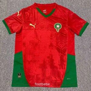 Maillot Maroc 2024 2025 Domicile Rouge Footbebe