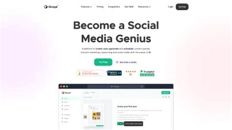 AI Social Media Content Generator Ocoya