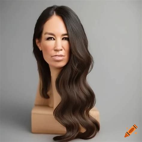 Joanna Gaines Styling Head With Long Flowing Hair On Craiyon