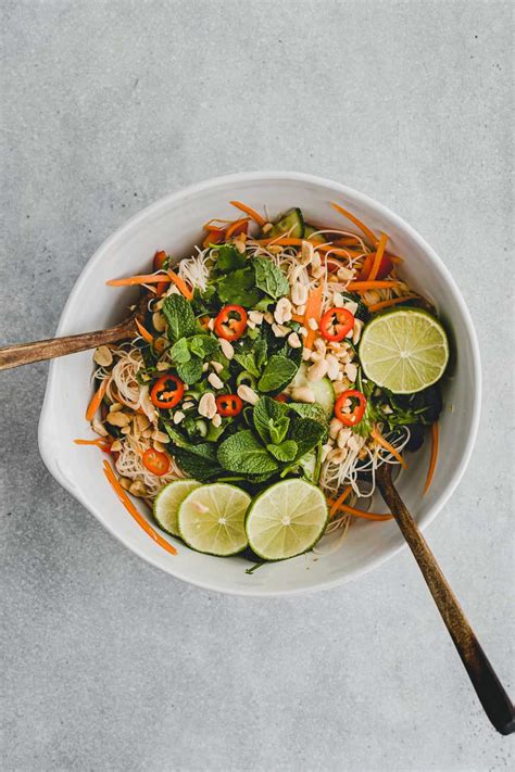 This Asian Vermicelli Noodle Salad Is Healthy Low Calorie Fresh