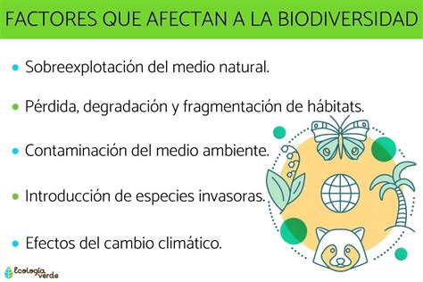 Desafíos para la biodiversidad principales factores amenazantes