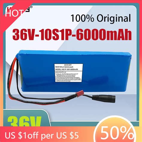 Novo 36v Bateria 10s1p 6ah 36v 6000mah 18650 Bateria De íon De Lítio Ebike Carro Elétrico