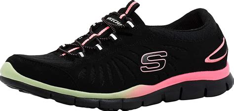 Skechers Womens Gratis In Motion Fashion Sneaker Black Multi 85 M