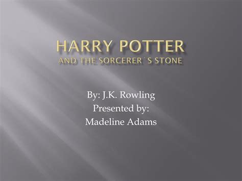 Ppt Harry Potter And The Sorcerer`s Stone Powerpoint Presentation