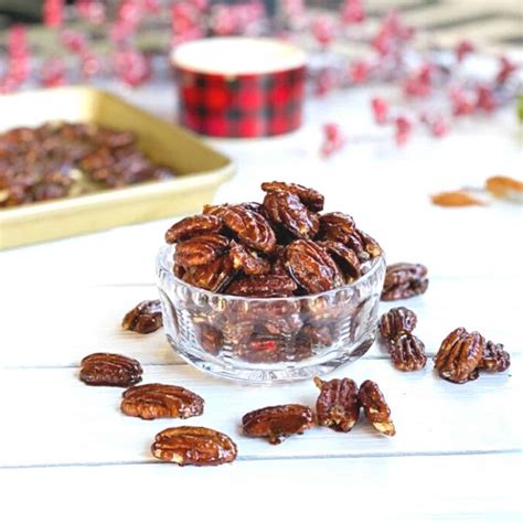 Glazed Holiday Pecans With Cinnamon And Brown Sugar Bite Sized Kitchen