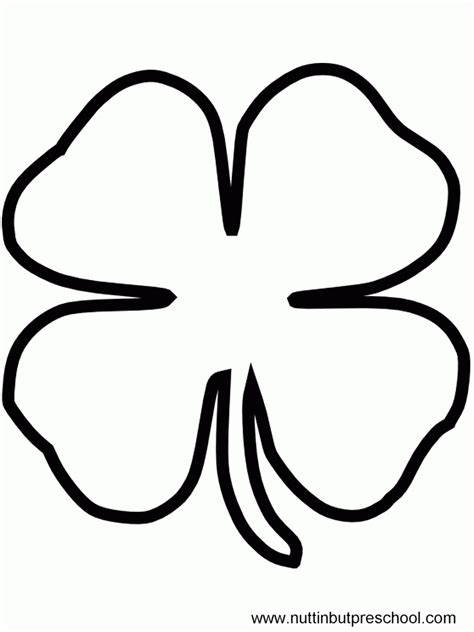 Free Four Leaf Clover Template Download Free Four Leaf Clover Template