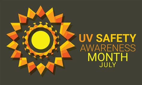 Uv Safety Awareness Month Background Banner Card Poster Template