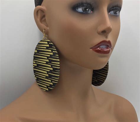 Black And Gold Earrings