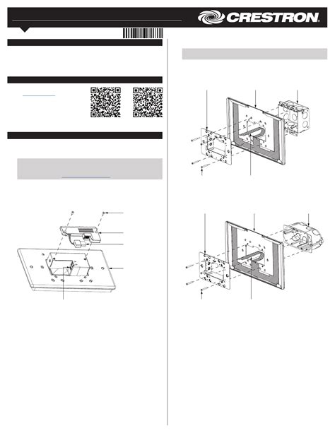 User Manual Crestron TSW 760 LB B English 2 Pages