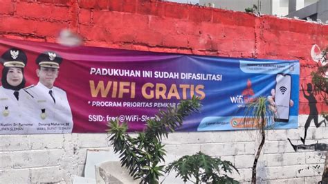 Foto Padukuhan Di Sleman Persen Sudah Terkoneksi Wifi Gratis