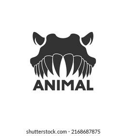 Design Wild Animal Teeth Draw Stock Vector (Royalty Free) 2168687875 ...