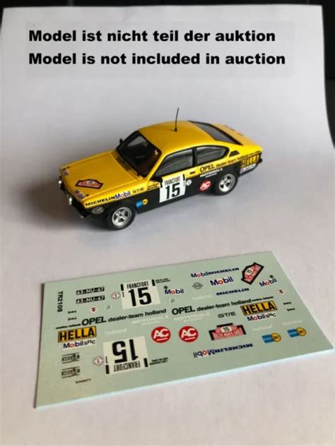 OPEL KADETT C Coupe CQP GTE Monte Carlo Rally 1 43 Decal