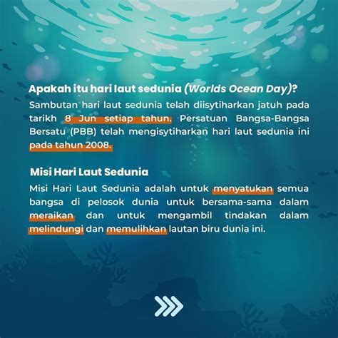 Selamat Menyambut Hari Laut Sedunia 2022 Majlis Belia Negeri Pahang