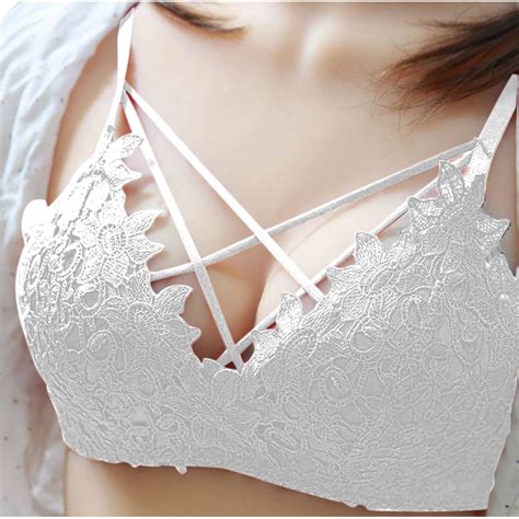 Alllist No Wire Womens Bras Push Up Padded Plus Size Lingerie Solid