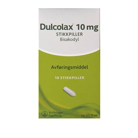 Dulcolax 10 mg 10 stikkpiller - ApotekDirekte.no