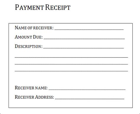 31 Payment Receipt Samples Pdf Word Excel Pages Numbers Sample