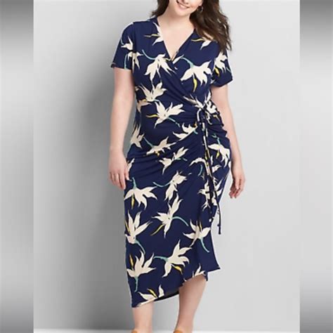 Lane Bryant Dresses Lane Bryant Womens Dress With Ruched Side