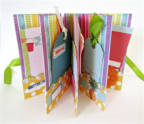 Summer Mini Album Scrapbook Album Photo Album Premade Pages Travel