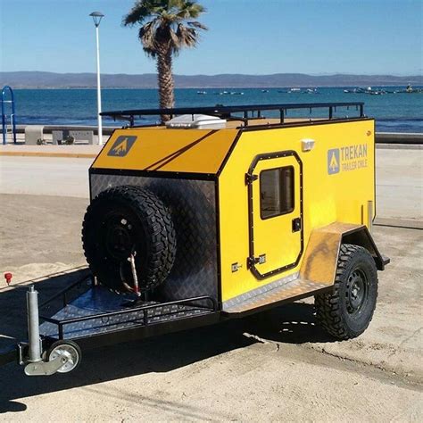 Yellow and Black Utility Trailer | Small Camping Trailer