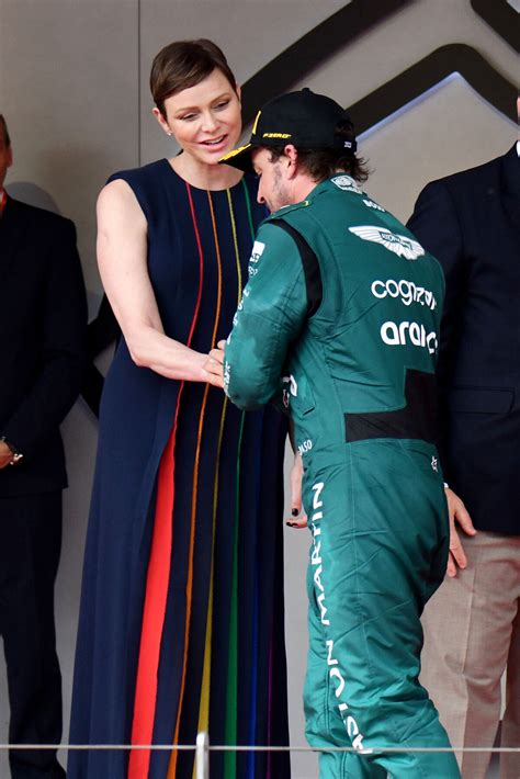 Photo Charlene De Monaco A Remis Un Troph E Fernando Alonso Arriv