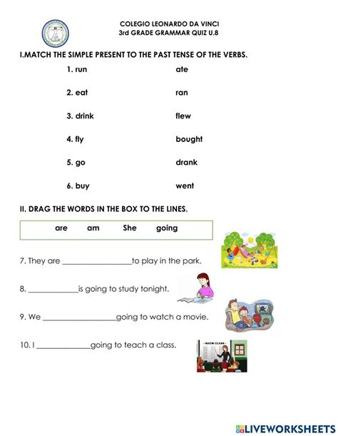 Grammar Quiz Online Exercise For Grade 3 Live Worksheets Worksheets