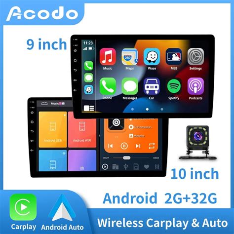 ACODO Car Android Player 9 10 Inch Carplay 2Din Auto Multimedia Stereo