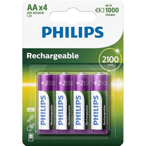 Philips Aa Oplaadbare Batterijen Mah Stuks Blokker