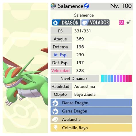 Salamence Competitivo Shiny Or Not 6 IVs Pokemon Espada Escudo DLC