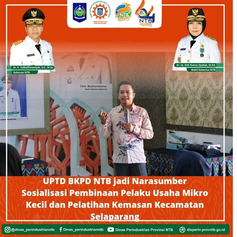 UPTD BKPD Jadi Narasumber Sosialisasi Pembinaan Pelaku Usaha Mikro