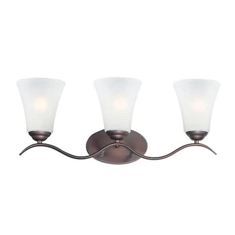 Maxim Lighting Vital 41 In 3 Light Bronze Bath Vanity Light 12083 The Home Depot