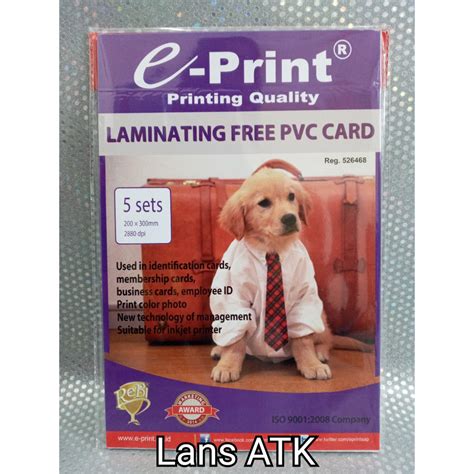 Jual Kertas Laminating Free PVC Card E Print ID Card Paper Indonesia