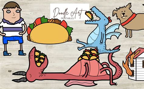 Dragons Love Tacos Clip Art Pack