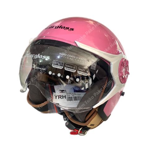 Jual Helm Cargloss Hijab Retro Original Pink Jakarta Timur Pake