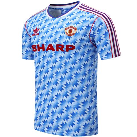 Camisa Manchester United Ii Retr Torcedor Manga Longa Fan Tico