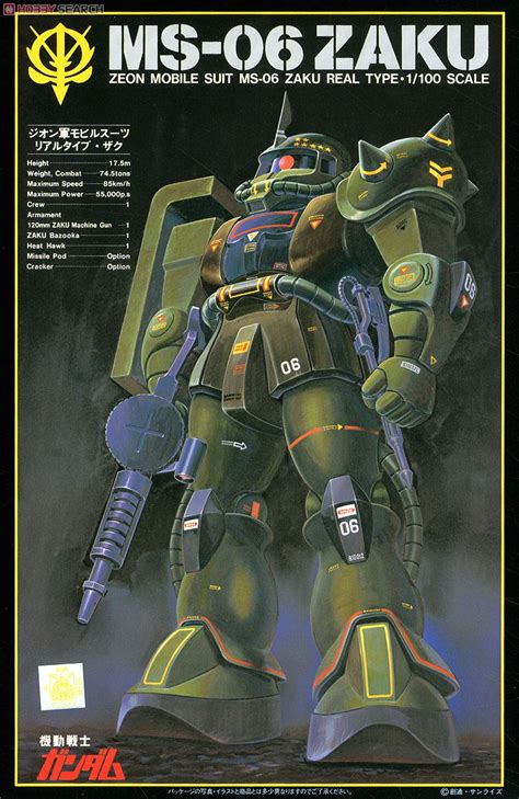 MS-06 Zaku II (Real Type) (1/100) (Gundam Model Kits) Package1 | Gundam ...