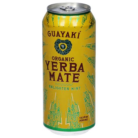 Guayaki Yerba Mate Organic Enlighten Mint Front Right Elevated