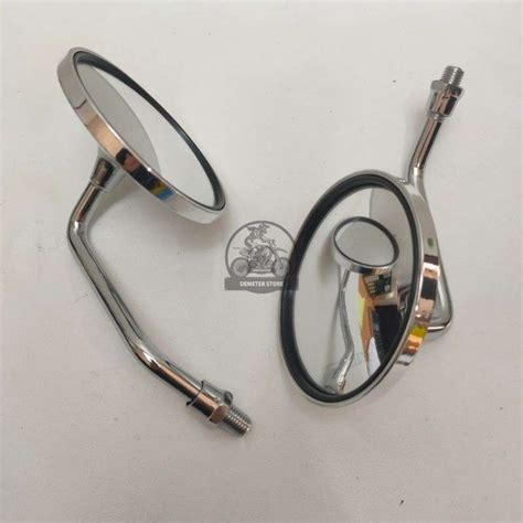 Promo Spion Model Vespa Klasik Tangkai Pendek Spion Mini Kaca Cembung