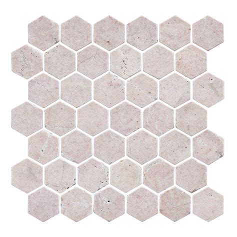 Natural Stone Rosalina Hexagon Mosaic Tiles Calibre Concepts